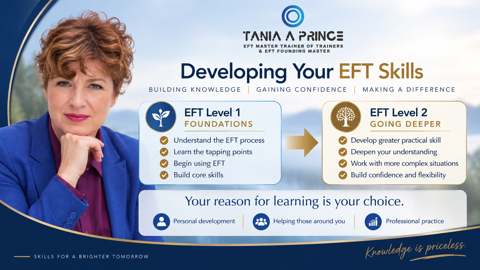 Developing Your EFT Skills EFT Level 1 to EFT Level 2 – developing EFT knowledge and practical skills